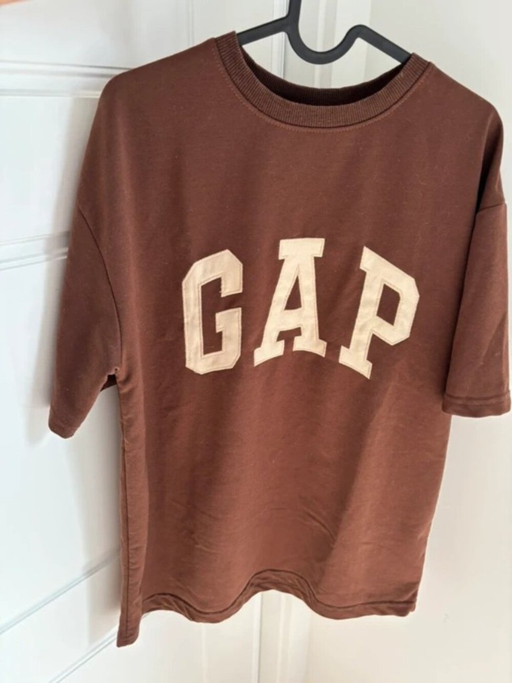 Brown Oversized Graphic Cotton T Shirt Women’s L
